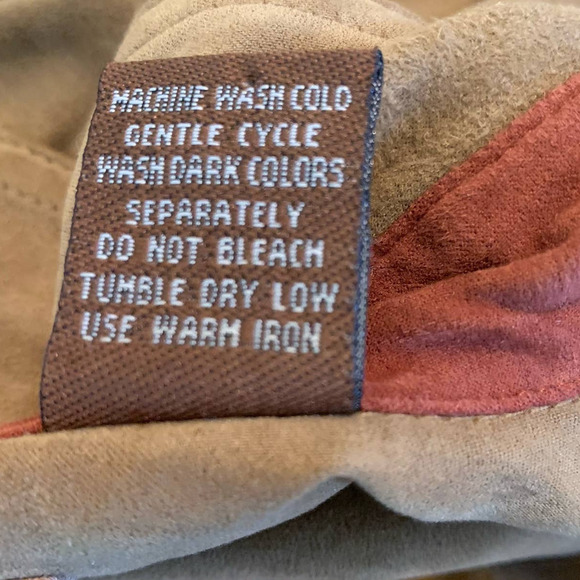 Clearwater Shirt‎ Mens XL Brown Camel Button Down Collared Western Faux Suede - Picture 8 of 8